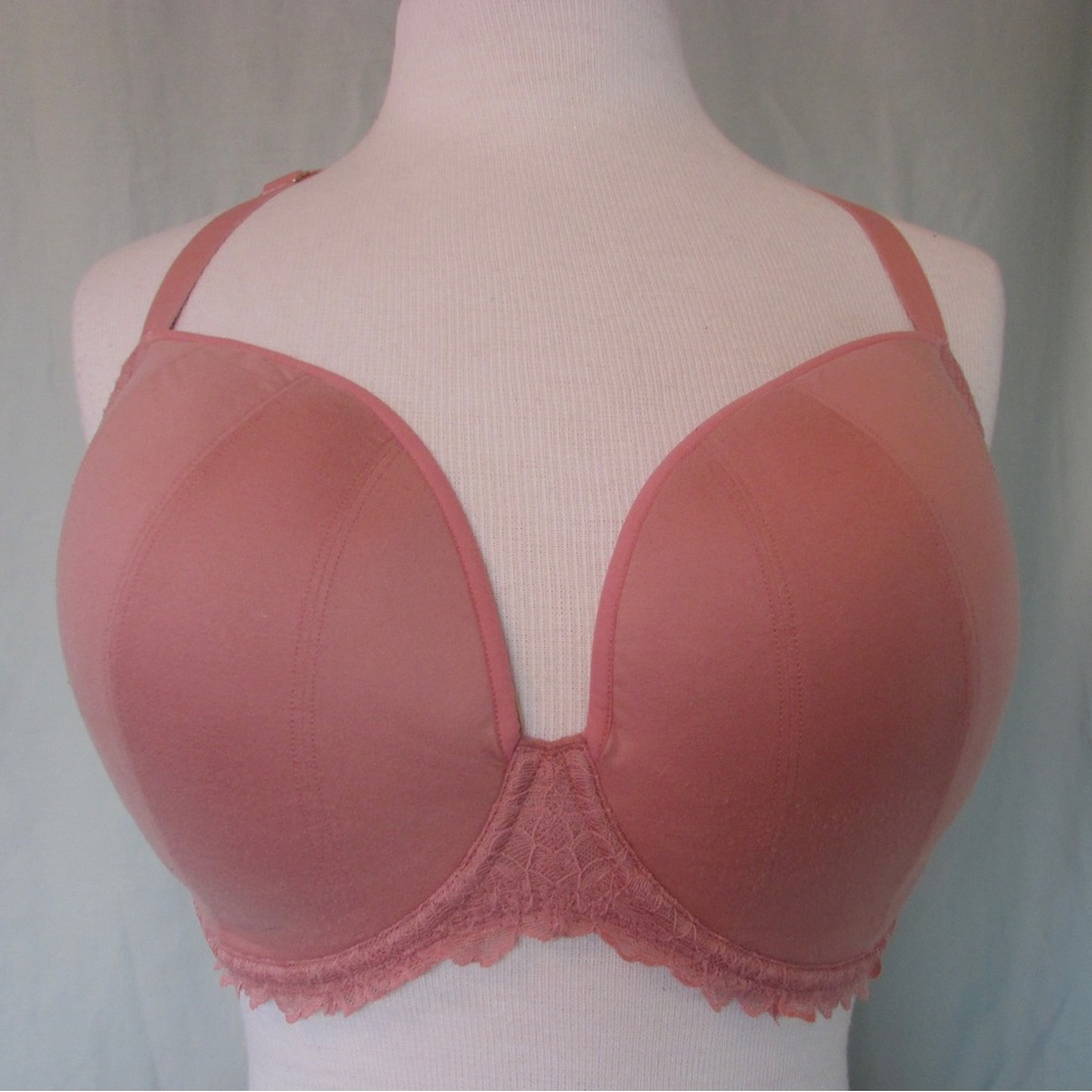 Bravissimo Alexa Plunge Bra in Dusty Pink - UK 32H